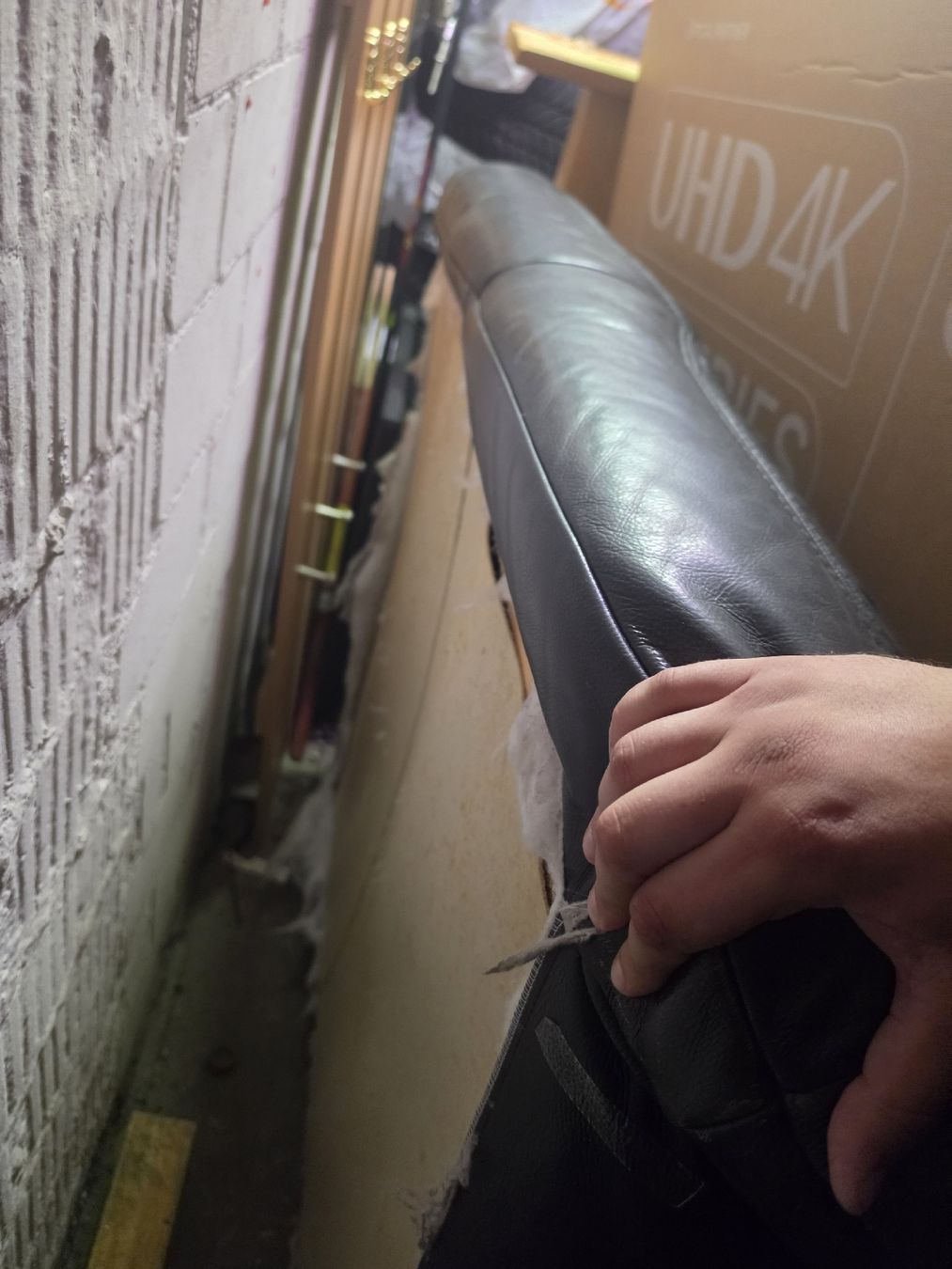 Sofas: Hochwertige 3-teilige Echtleder-Wohnlandschaft – Gebraucht aus Widen von Razer11 1
