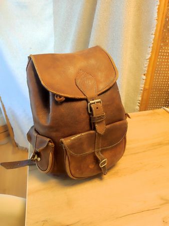Leder Rucksack / Vintage style