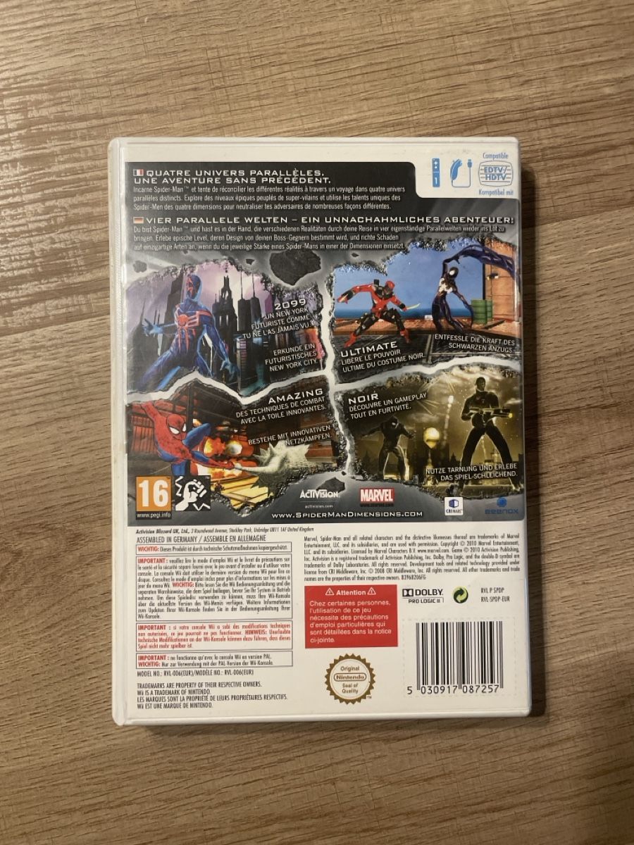 Giochi: Spiderman Dimensions Nintendo Wiii – Usato da Hagendorn venduto da masterchieff 1