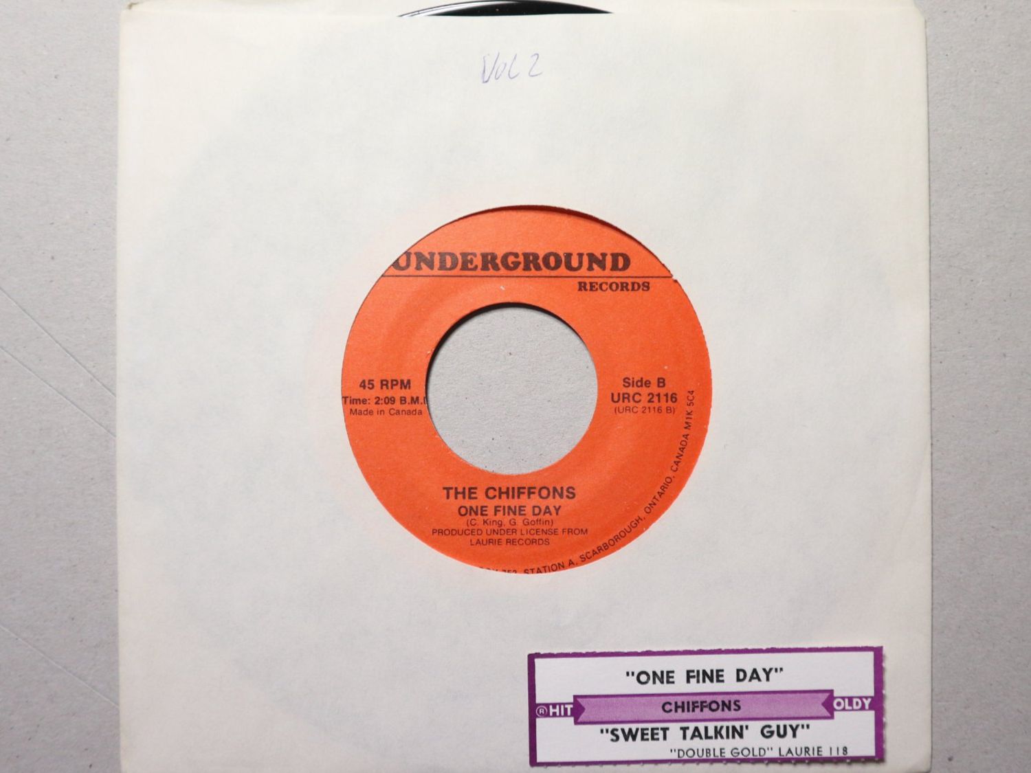 Vinyles: Vinyl Single Chiffons Sweet Talking Guy für Jukebox – D'occasion à Eschenbach SG par Astalavista