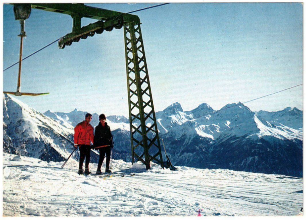 Ansichtskarten: Lenzerheide - Skilift Scalottas – Gebraucht aus Binningen von Mountainrider
