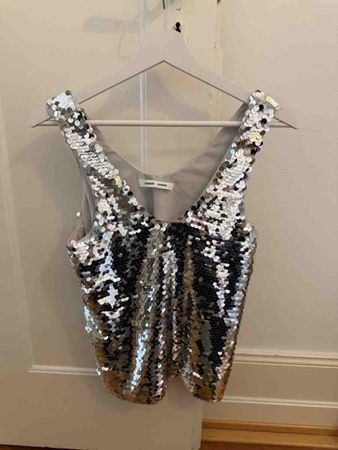 Samsøe Samsøe Top Pailletten silber Damen Grösse XS