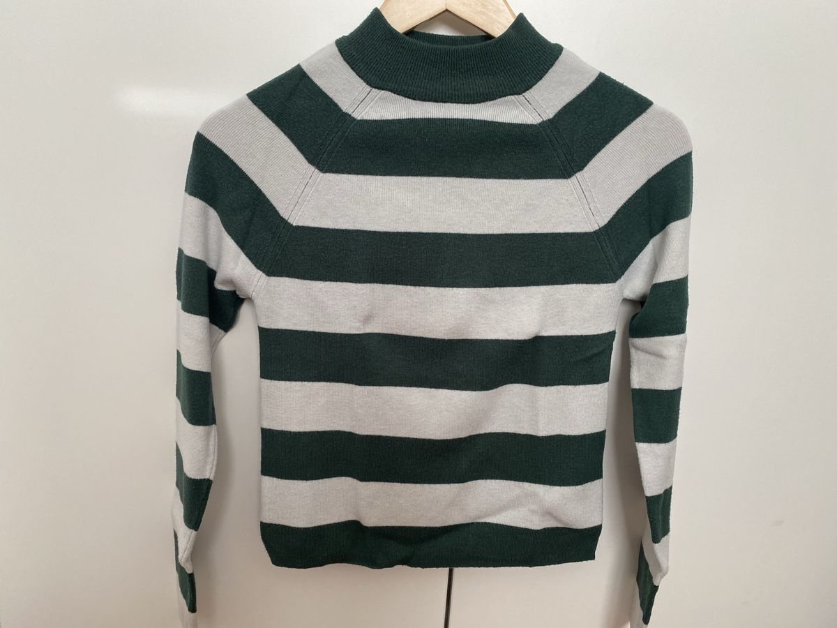 Pimkie Maglioni & Felpe: Pull rayé blanc et vert, taille S, Pimkie – Usato da Aigle venduto da Celina28