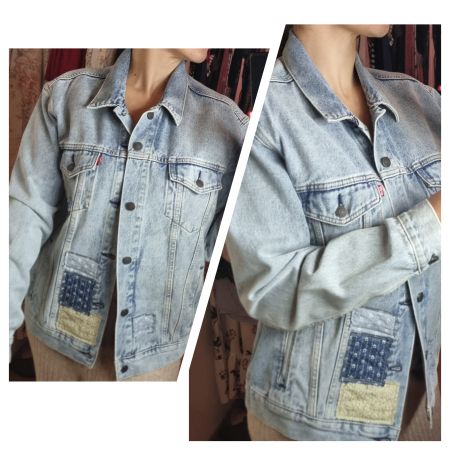 Levi's Jeans Jacke, stonewashed, Gr. L, Top Zustand!