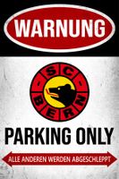 SC Bern Parking Only Blechschild Eishockey NLA Stock Deutsch