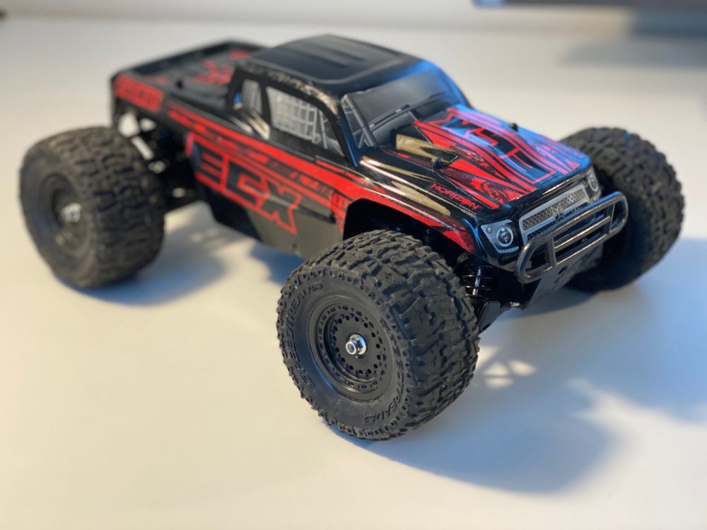 RC Car Ruckus 1:18 4WD Monster Truck schwarz /rot RTR | Kaufen auf Ricardo