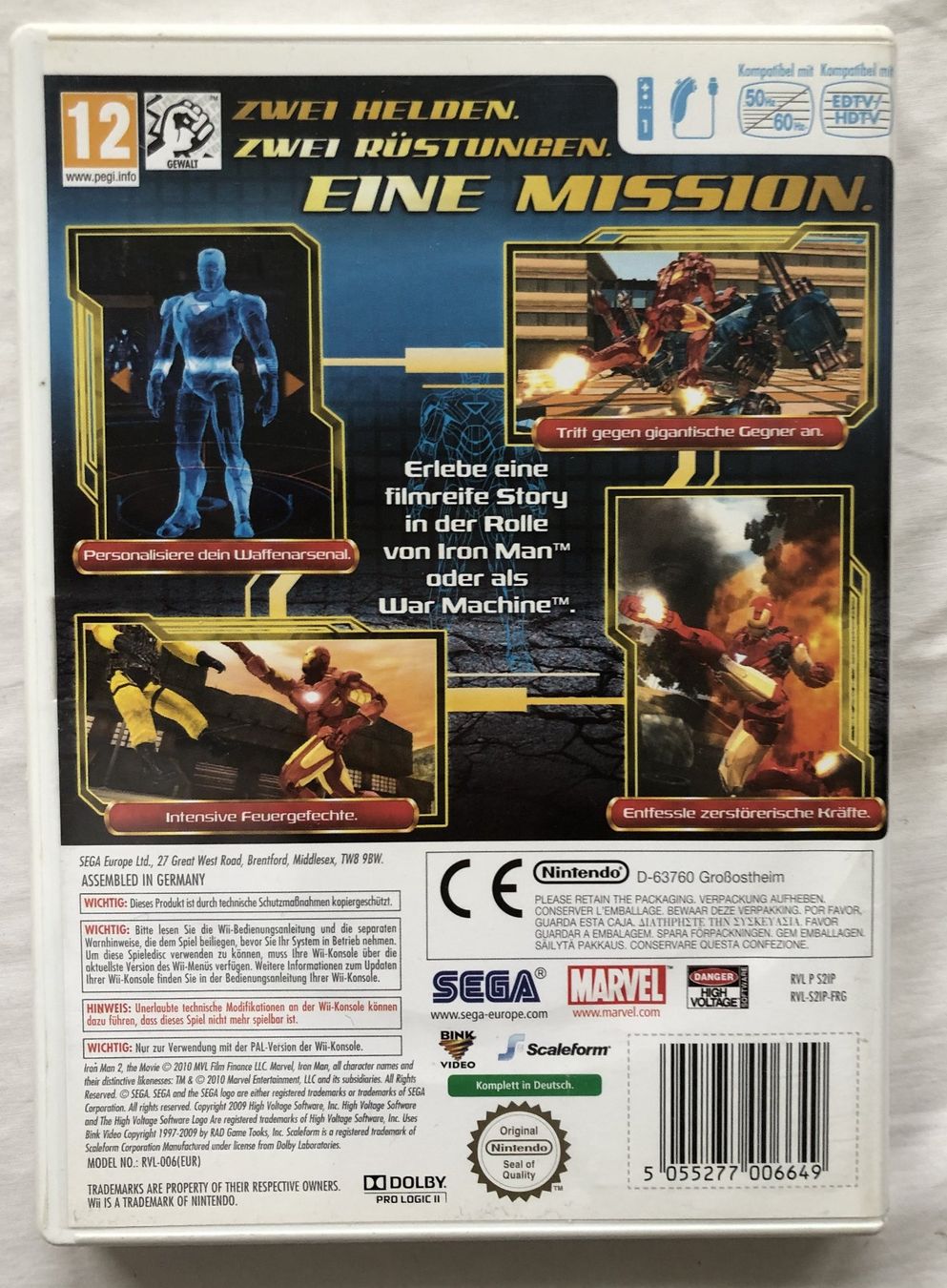 Nintendo Giochi: Nintendo Wii - IRON MAN 2 – Usato da Schaffhausen venduto da durruti 2