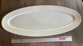 Grosse Servierplatte, Geschirr, weiss, oval