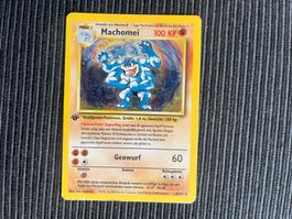Pokemon Machomei Holo 1.Edition Base Set