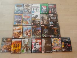 PC Spiele Sammlung 22 Stk. verschiedene Titel gute Zustände