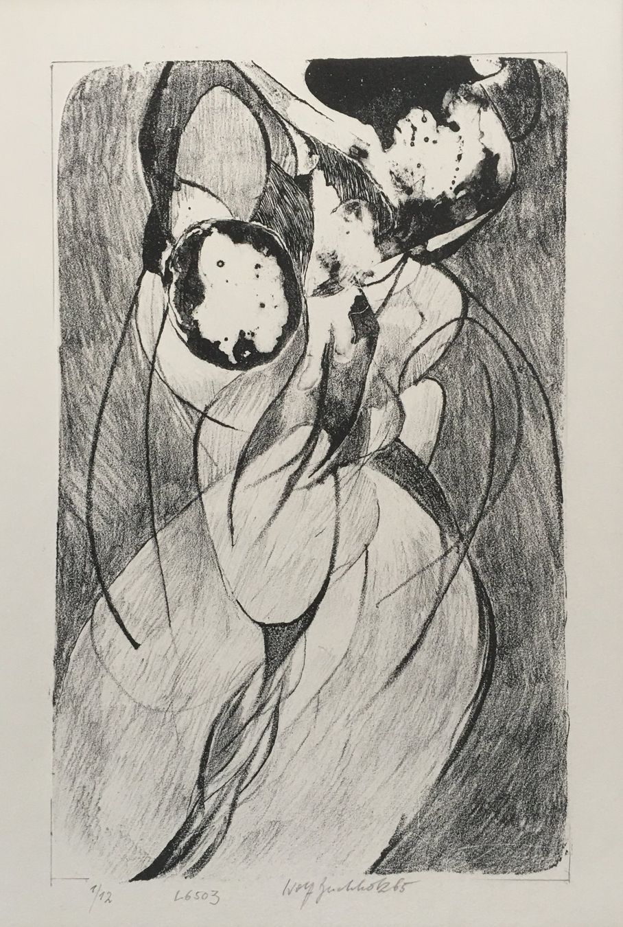 Grafica & Litografie: Wolff Buchholz      "Komposition L6503"      Lithographie – Usato da Nennigkofen venduto da juhit 4