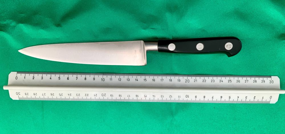 Victorinox Grand Maître Tranchiermesser, 22 Cm Klinge, Geschmiedet | Rostfreier Edelstahl, Kunststoffgriff, In Geschenkbox