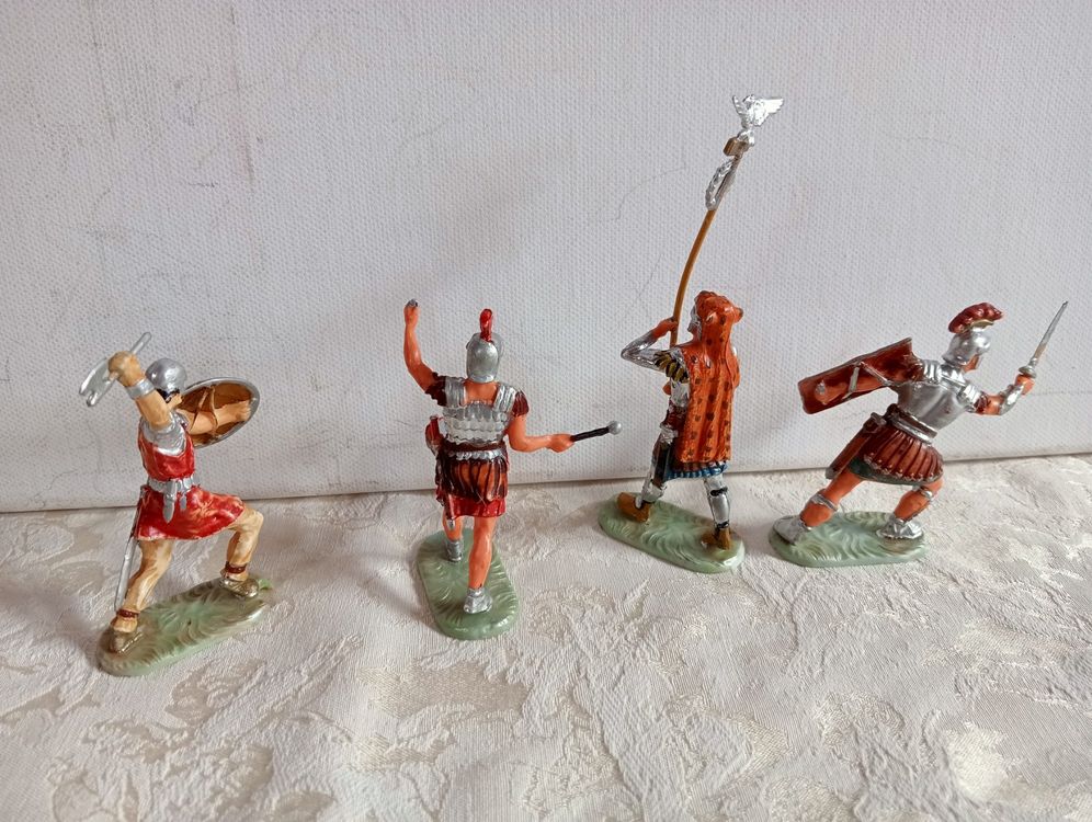 4 Elastolin Römer Ritter Soldaten Vintage Figuren SPQR (Gebraucht) in ...