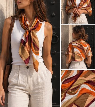 Foulard Seide im Pucci Style