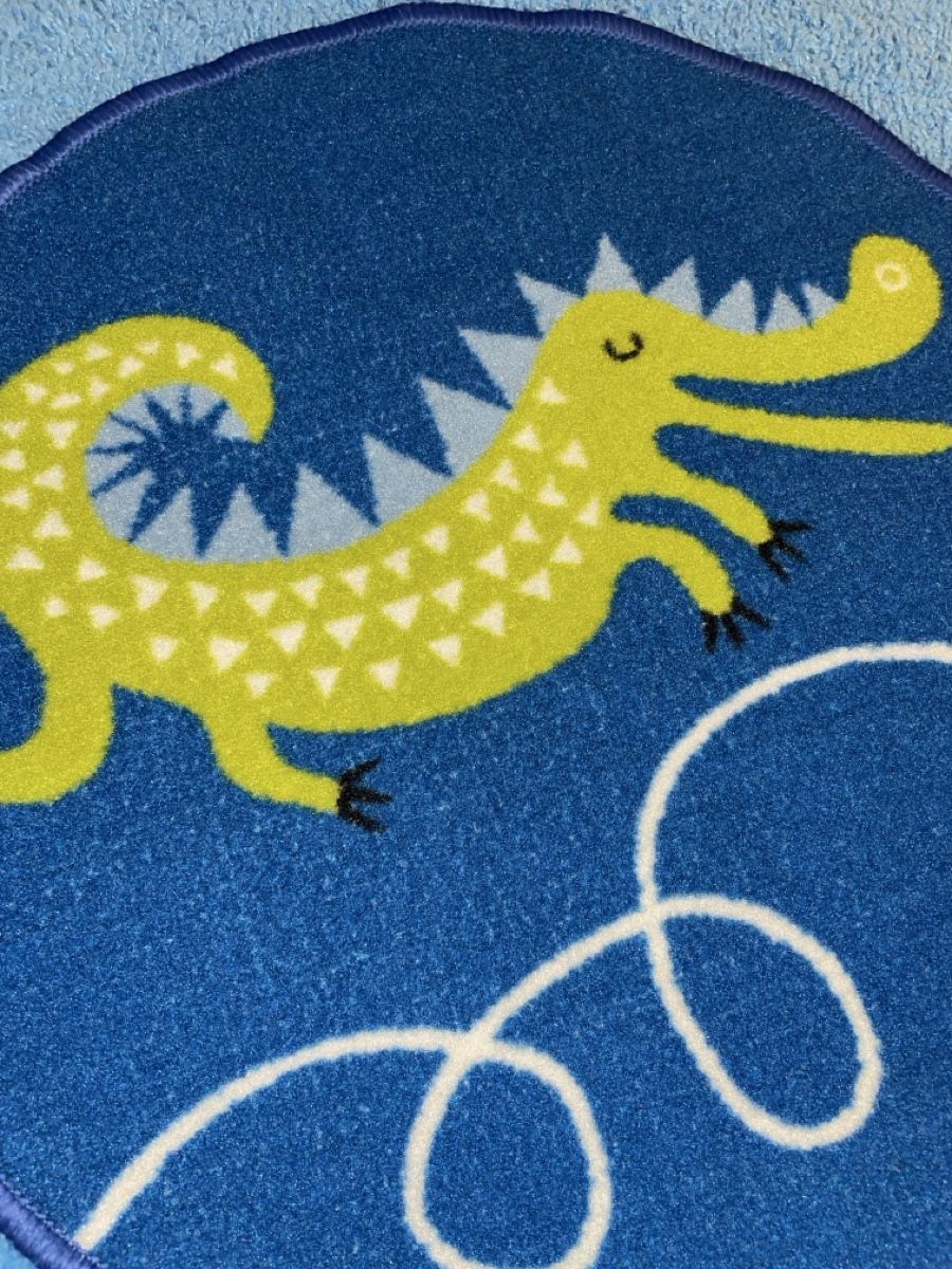 Teppiche: 2 Stk Kinderteppich Spielteppich Krokodil blau – Gebraucht aus Rüfenacht BE von Edinas_shop 1