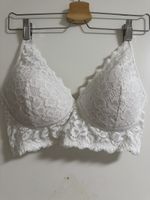 Maidenform BH, Grösse 36D, weiss mit Spitze, neuwertig!
