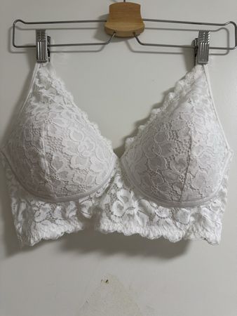 Maidenform BH, Grösse 36D, weiss mit Spitze, neuwertig!