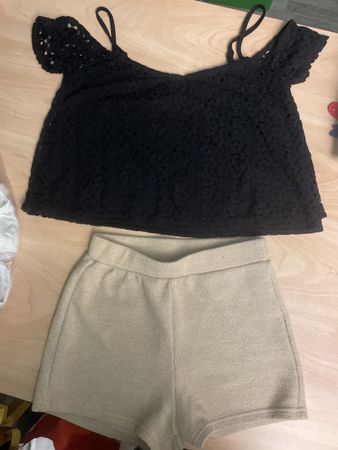 Schönes Sommer Set, Grösse S, Schwarz und Beige!