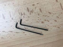 2 Bridge Inbusschlüssel 1,5mm für non American E-Gitarren