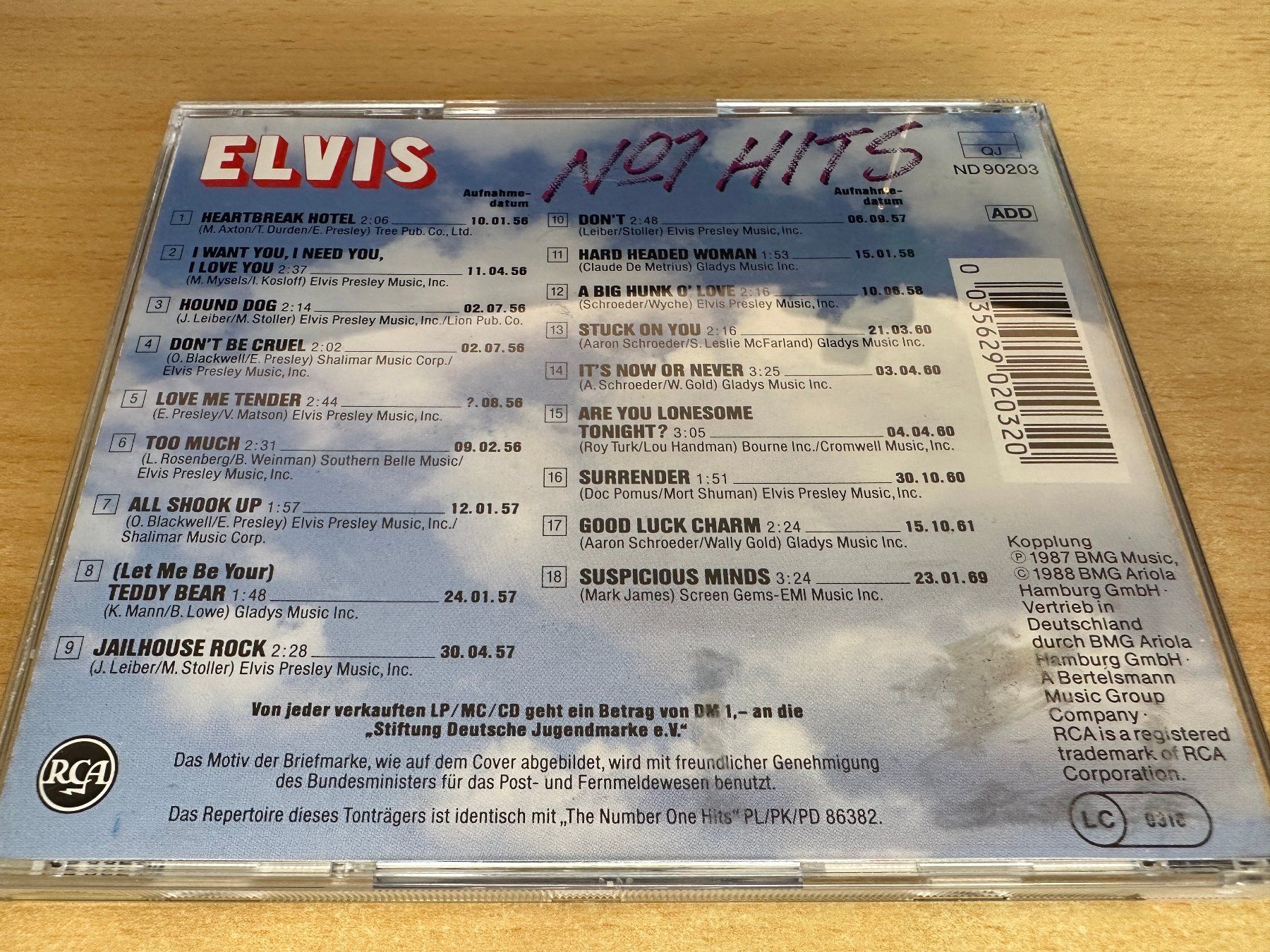 CDs: A2 Elvis – No. 1 Hits – Gebraucht aus Rikon im Tösstal von Alpenmutz 1