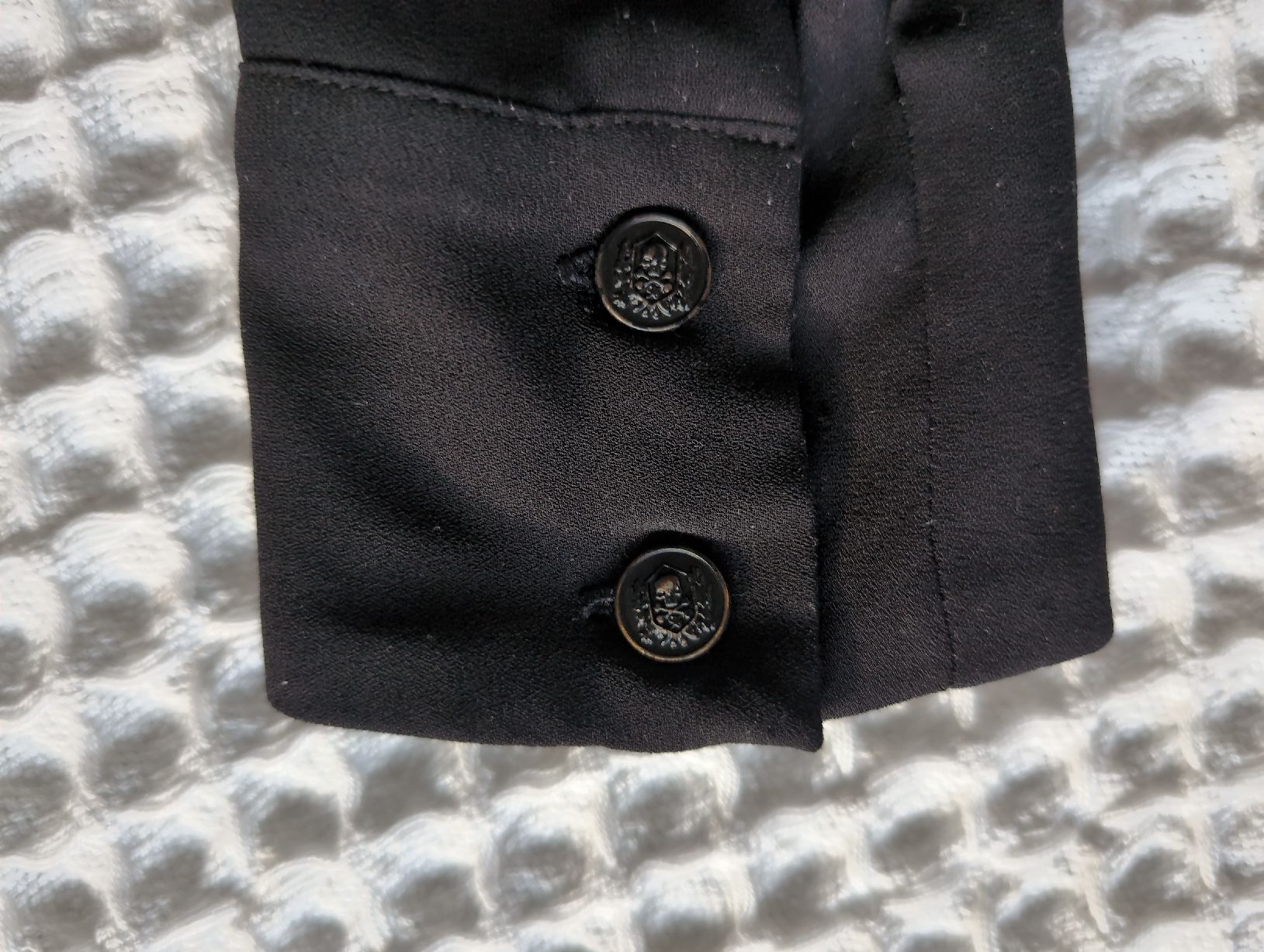 Kooples Camicette: The Kooples Black Ruffle Blouse - XS - Polyester – Usato da Glis venduto da livespringly 5