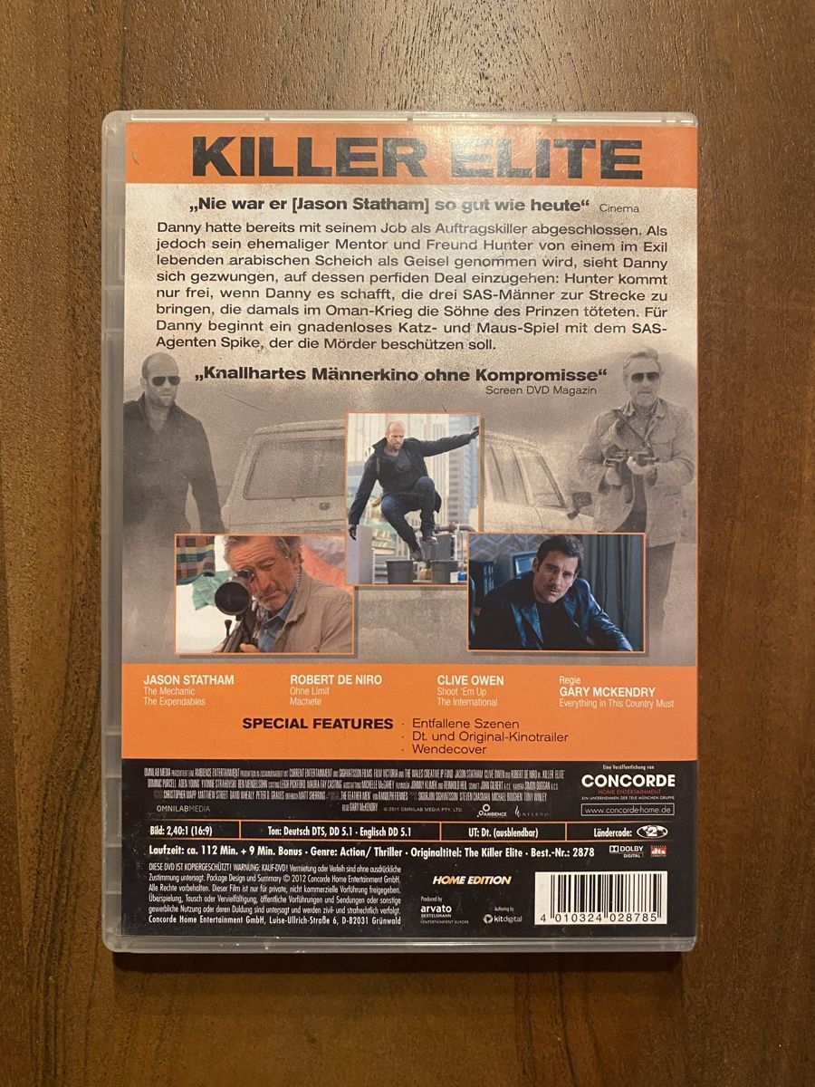 Tutti i DVDs: Killer Elite - Möge der Beste überleben - DVD – Usato da Thunstetten venduto da Virus_33 2