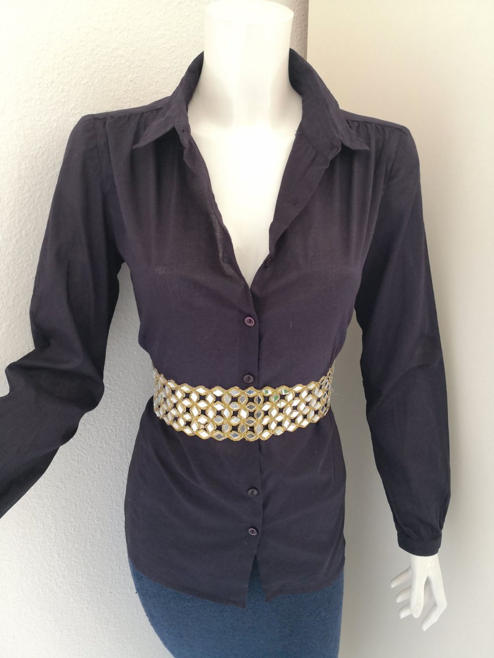 Mango Camicette: 🤩MANGO BAUMWOLL-BLUSE VIOLET MIT NÄHTE – Nuovo (secondo la descrizione) da Olten venduto da Naja-Twins-Twins 1