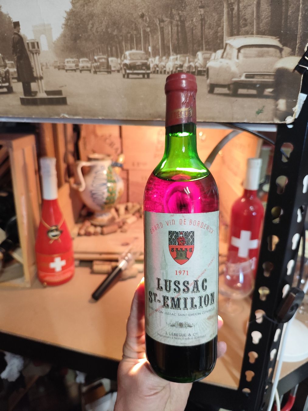 Vino: 1971 Lussac St-Emilion – Nuovo (secondo la descrizione) da Büsserach venduto da Vintage-vins 1