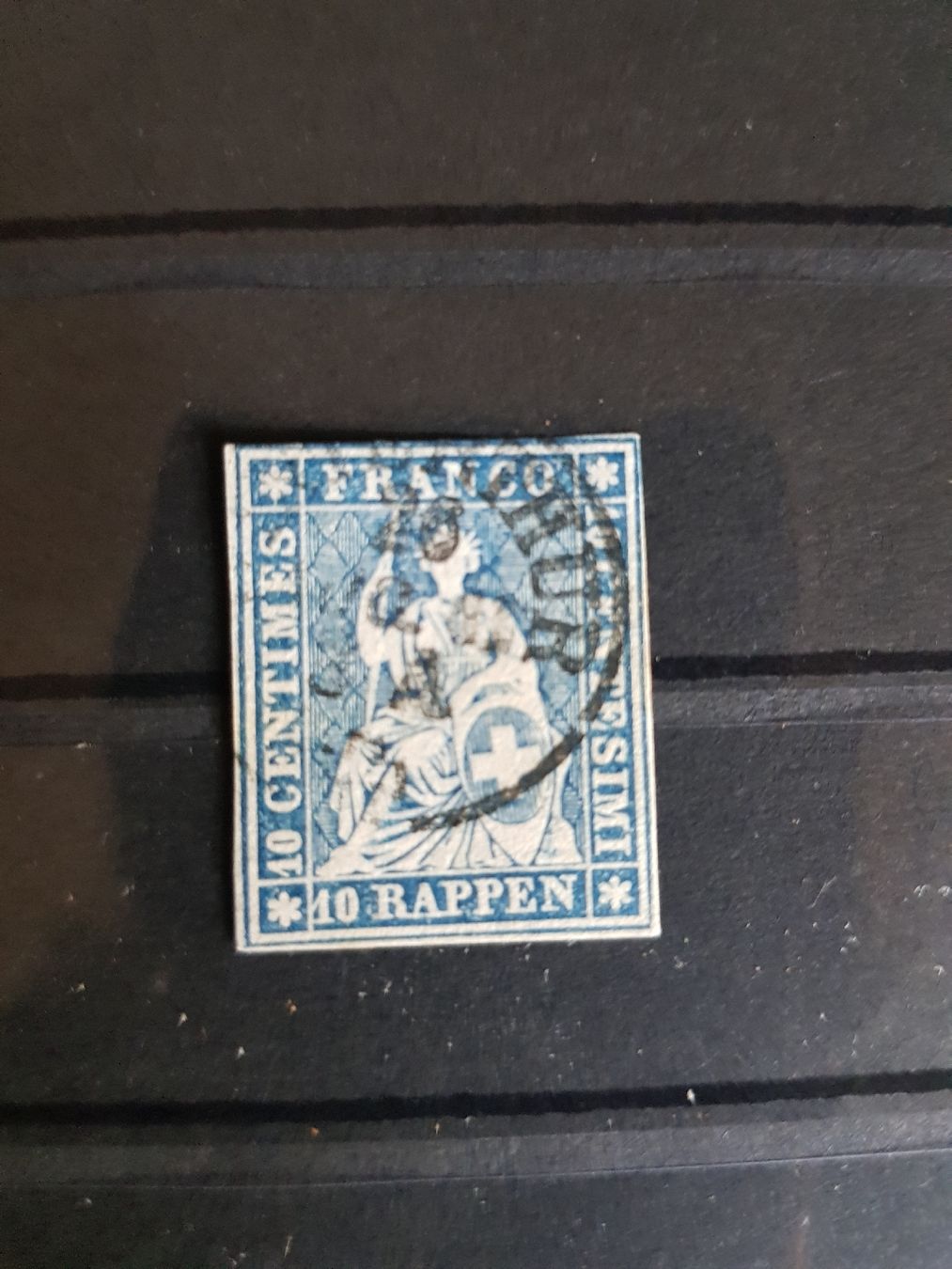 Tous les timbres: Strubel Briefmarke gestempelt blau – D'occasion à Jona par Glareola