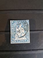 Strubel Briefmarke gestempelt blau