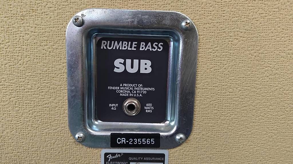 Fender Amplificatori: FenderRumble Bass Full Stack 1997 "Blonde" – Usato da Schlieren venduto da Basscenter 3