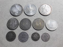 Lot Silbermünzen Deutschland ab 1875 - Reichsmark & D-Mark