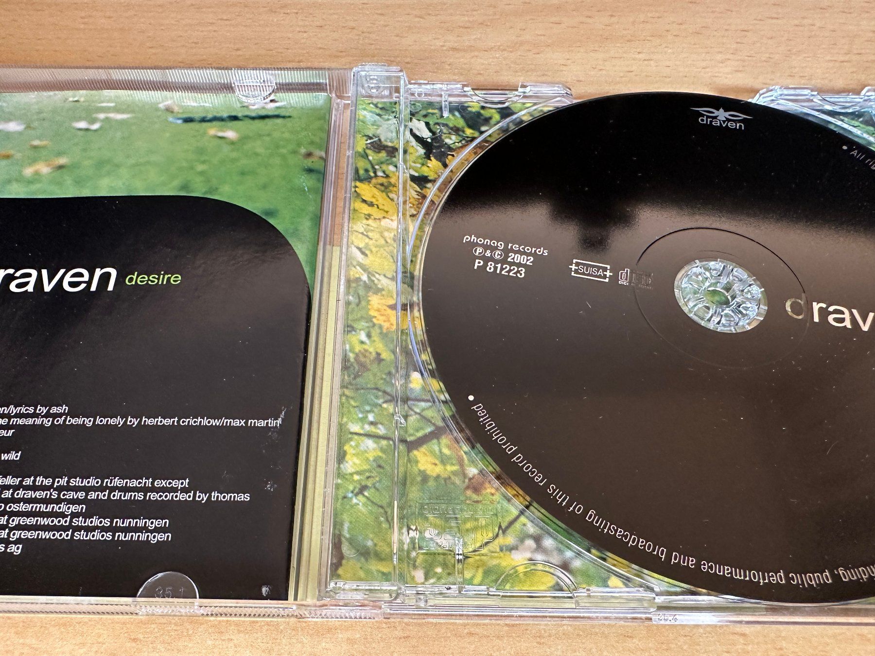CD: Draven – Desire – Usato da Rikon im Tösstal venduto da Alpenmutz 2