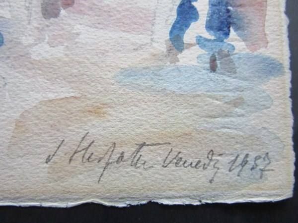 Gemälde: KÜNSTLER ?  AQUARELL SIGNIERT – Gebraucht aus Gersau von grafik-kunst 2