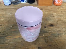 Thermos rose en acier inoxydable