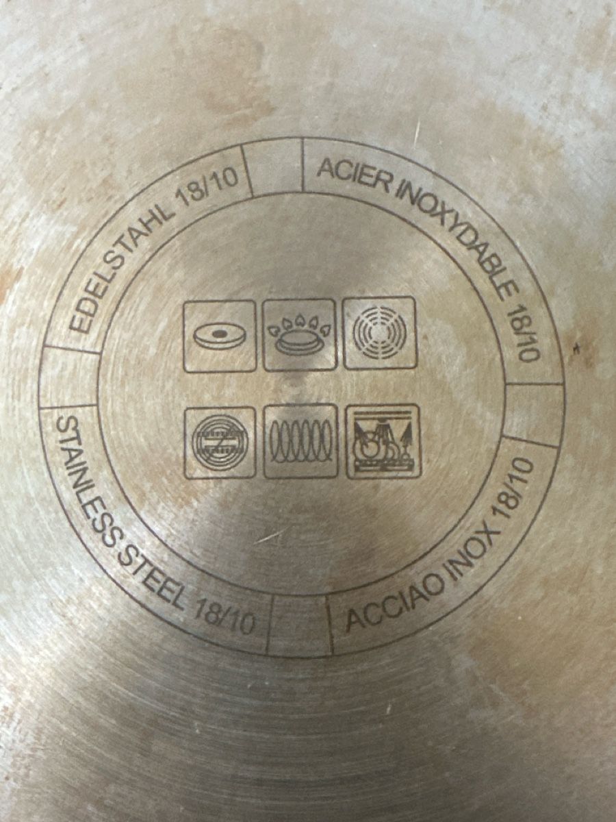 Padelle: Topf 18/10 Edelstahl  mit Deckel – Usato da Zürich venduto da Chaeffeler 4