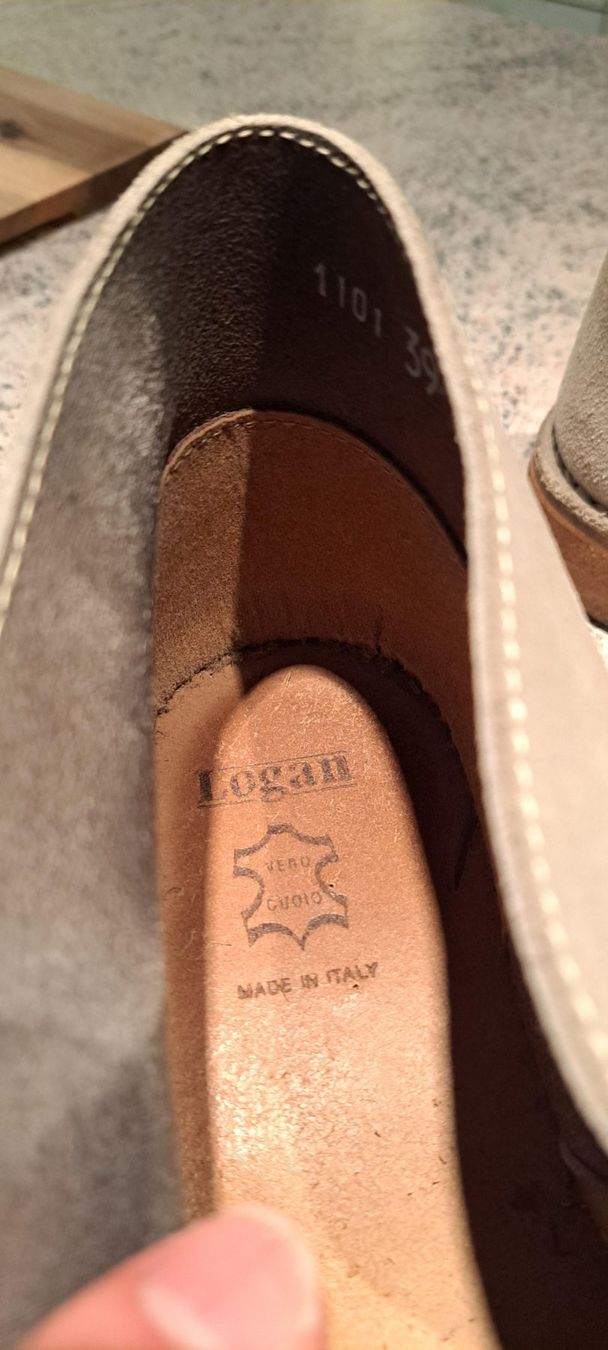 Herrenschuhe: Schuhe Logan  Grösse 39 beige Wildleder – Gebraucht aus Dottikon von Flecki8800 1