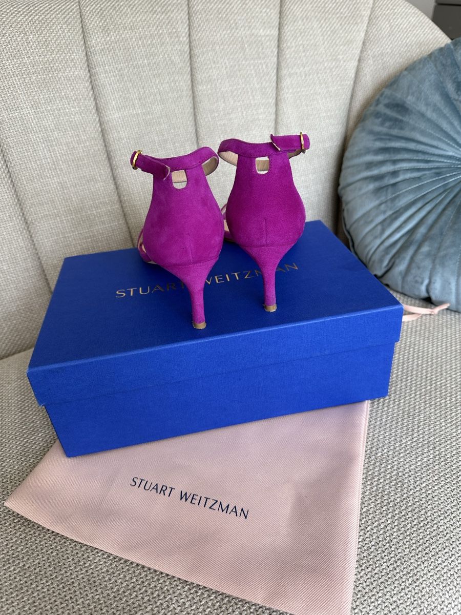 Stuart Weitzman Damenschuhe: Stuart Weitzman Suede Sandals – Neu (gemäss Beschreibung) aus Schaffhausen von LisaU 3