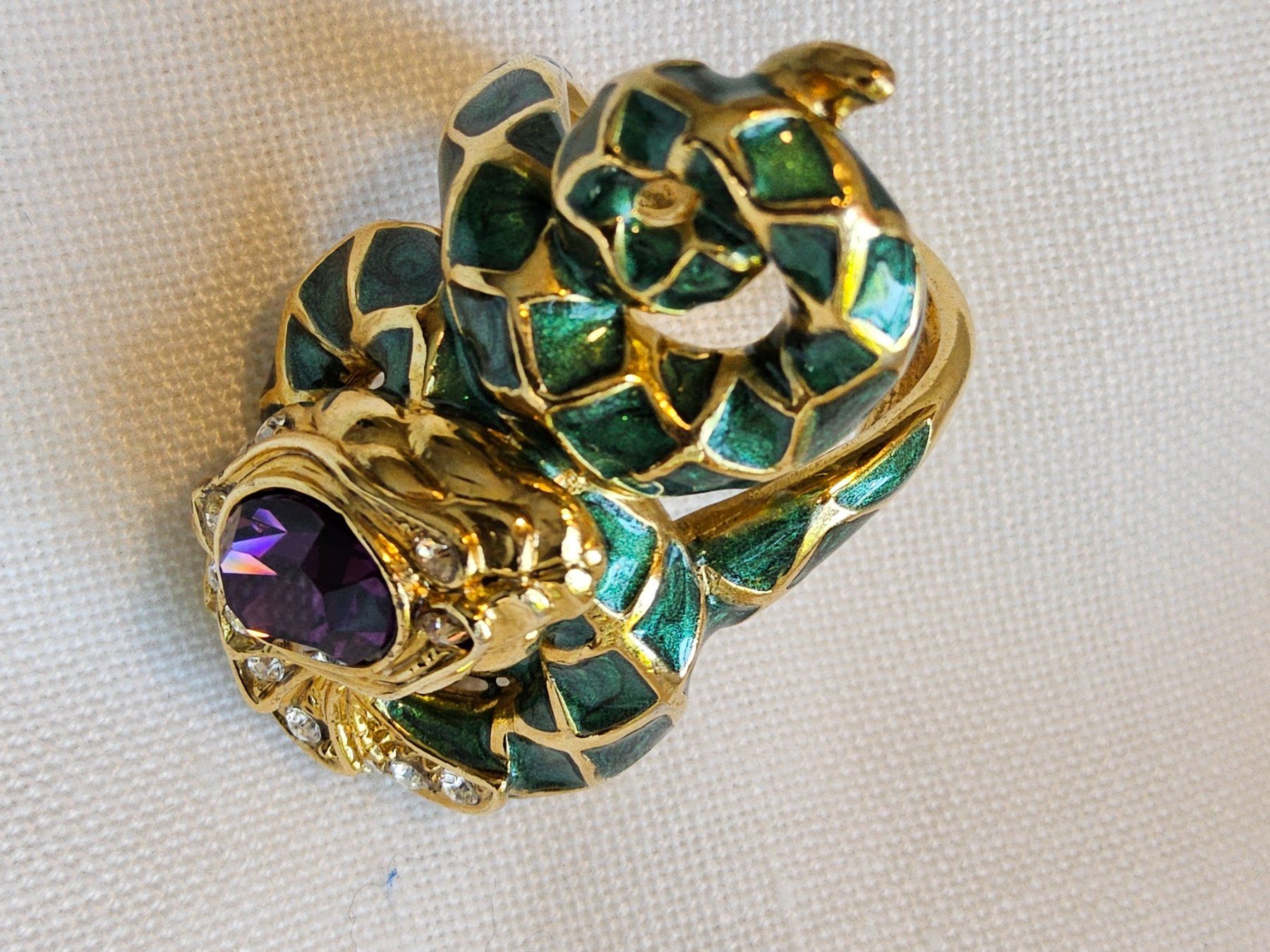 Anelli: Roberto Cavalli Cocktail Statement Schlangen Ring Gr. 51 – Usato da Zürich venduto da SciTec 9