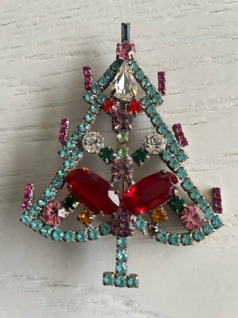 Gablonzer Spille & Fermagli: Traumhafte Antike GABLONZ Weihnachtsbaum Brosche – Nuovo (secondo la descrizione) da La Conversion venduto da angel-gini 1
