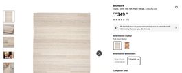 Tapis en laine beige