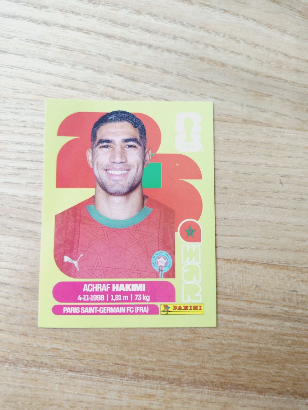 Panini Cartes à collectionner: Panini Sticker MAR 4 Achraf Hakimi  – Neuf avec emballage d'origine à Steinmaur par Cinderella309