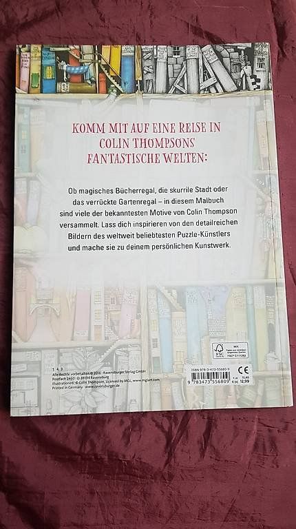 Bücher: Fantastisches Malbuch Erwachsene Colin Thompson Ravensburger – Neu (gemäss Beschreibung) aus Basel von him_5r5n 1