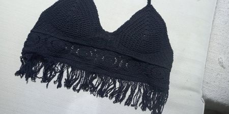 Crochet Bikini Top gehäkelt mit Fransen zu Odd Molly