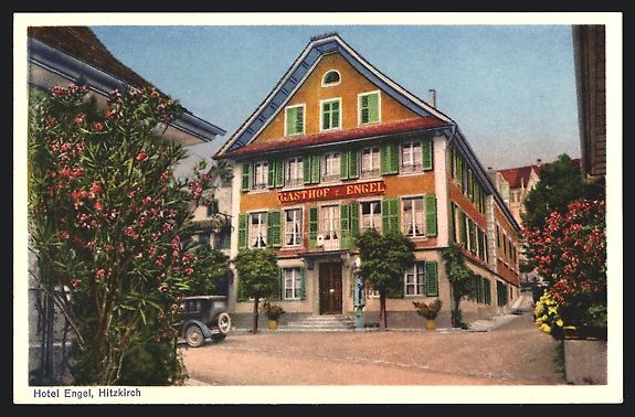 Ansichtskarten: AK Hitzkirch, Hotel zum Engel – Gebraucht aus Berlin von bartko-reher