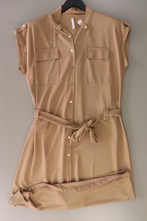 Summum Kurzarmkleid Gr. XXL neuwertig mit Gürtel braun