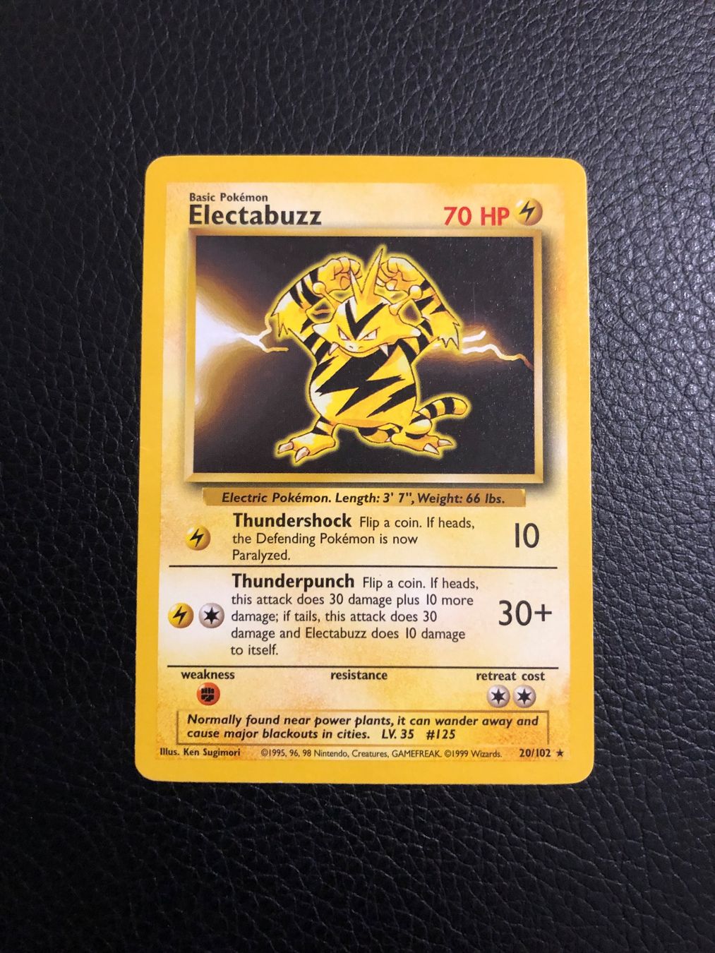 Pokémon Carte collezionabili: 1999 Base Set Electabuzz rare 20/102 Ab 1 – Usato da Paradiso venduto da Pkmn10