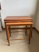 Design Beistelltisch-Set aus Massivholz