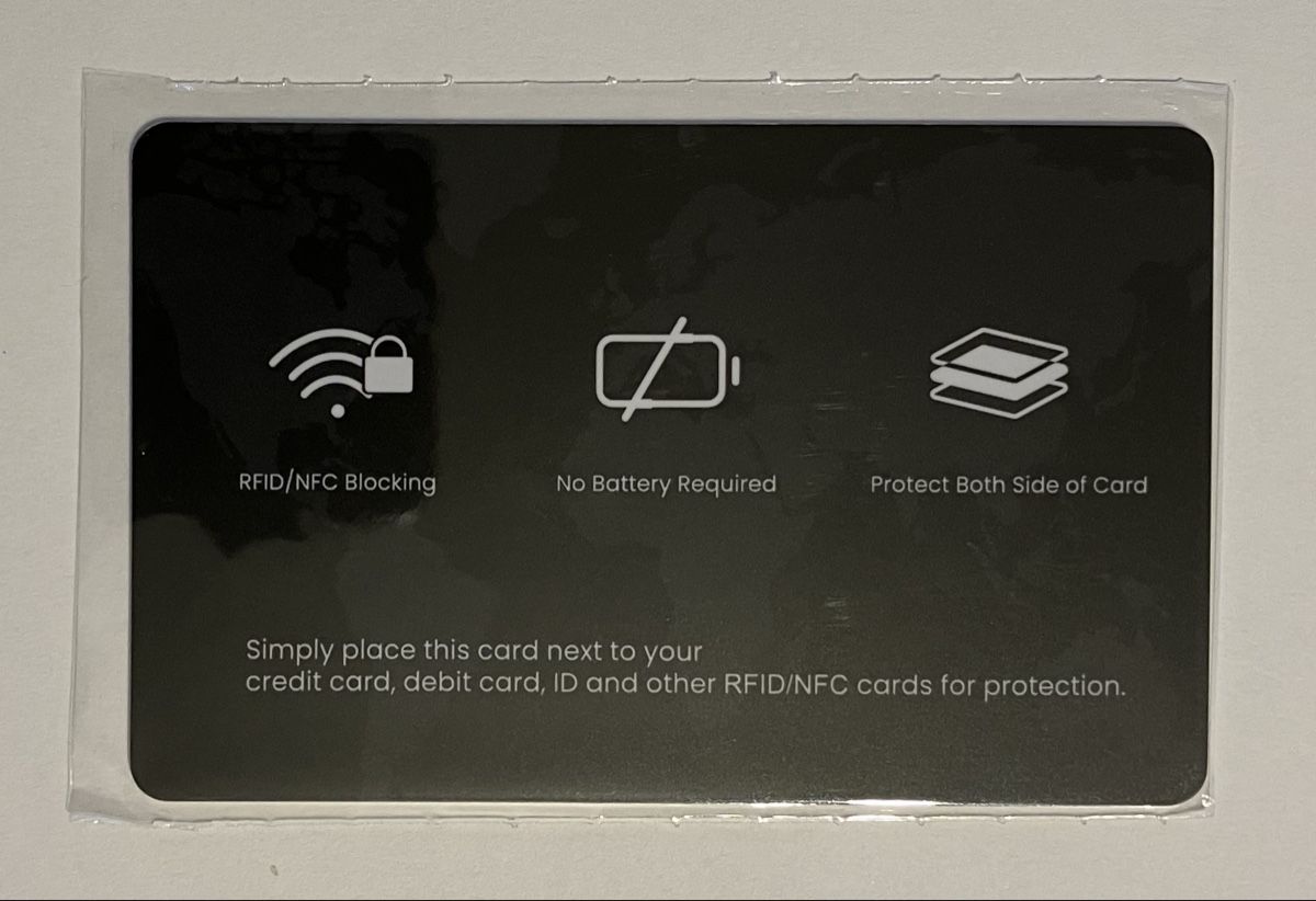 Cartoline: RFID & NFC blocking Card 13.56MHz – Nuovo e nell'imballaggio originale da lyssach venduto da fisch40 1