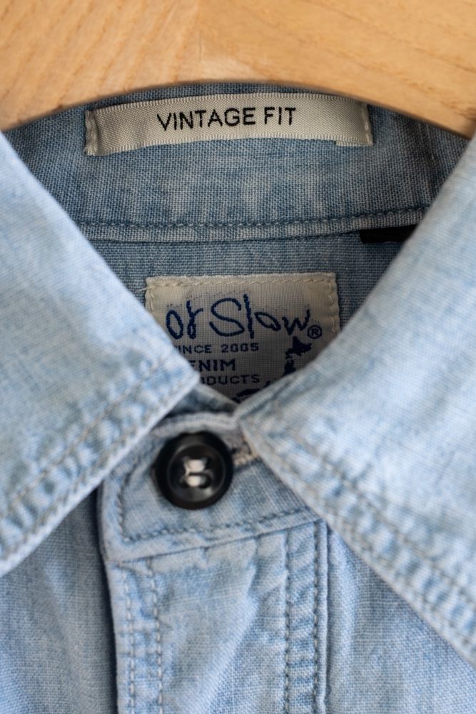 Camicie: ORSLOW Chambray Workshirt, Hemd – Usato da Zürich venduto da Andreas_Florian 1